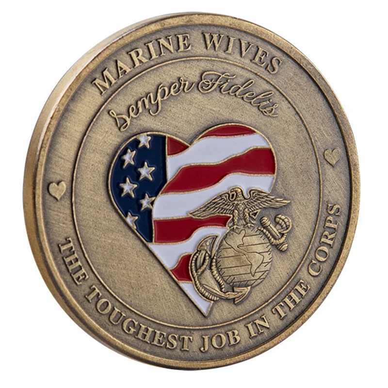 Изысканный сувенир Lucky Coin USA Love For Hero винтажная Военная коллекция монет