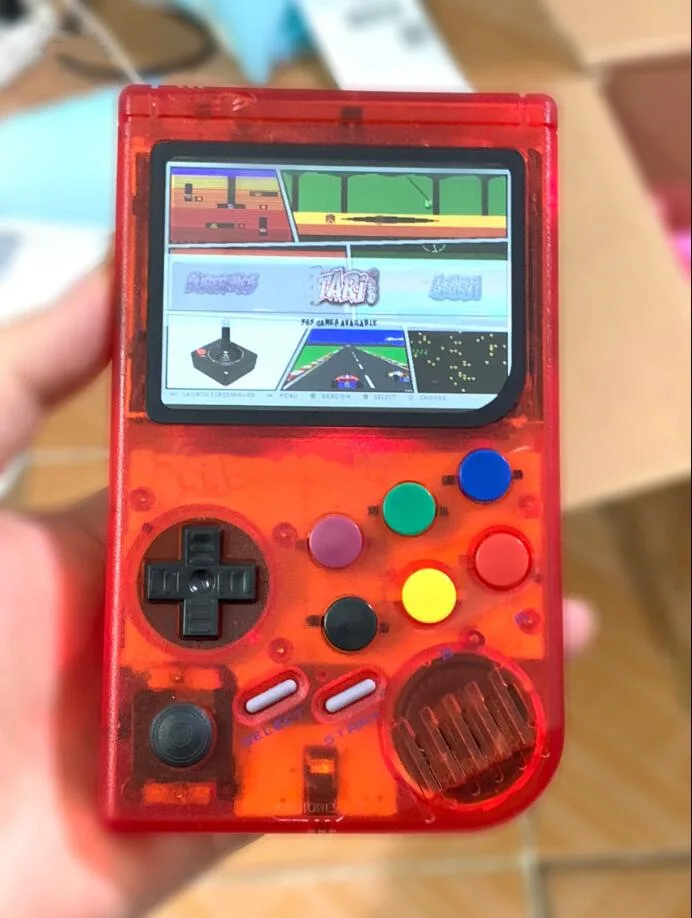 Серебристый Портативная Ретро игровая консоль LCL-Pi Boy Raspberry Pi 3A+ для игрового мальчика 3,5 дюймов, портативный игровой плеер, Встроенные игры 5000 - Цвет: Серебристый