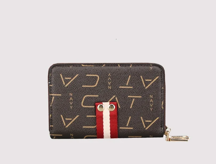 Navy CAT Small Women Wallets Female Leather Wallet Zipper Design With Coin Purse Pockets Mini Walet Womens Bag24