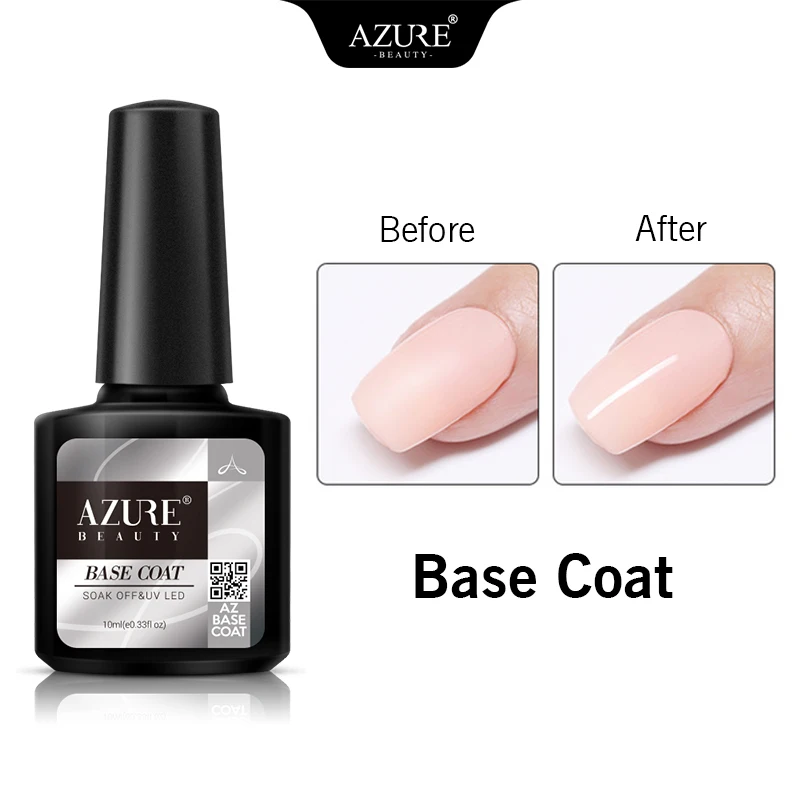 Azure beauty новейший Гель-лак для ногтей 10 мл замачивающийся Блестящий светодиодный Гель-лак для Ногтей Стойкий Гибридный лак Полупостоянный гель - Цвет: BASE COAT