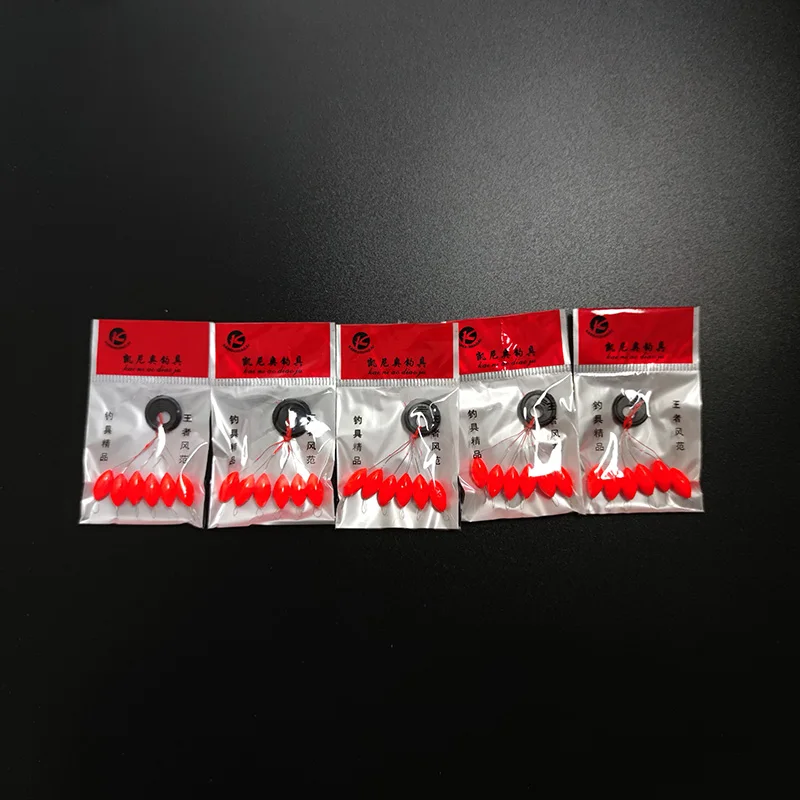 Fishing Floats 30pcs/lot Olive Fishing Float Seven-star Float L/M/S Size Red/Yellow/White/Luminous Floats Night Fishing Buoys Carp A475