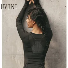 Новинка, синие, черные, розовые спортивные топы, для спортзала, женская футболка для фитнеса, Женский Топ с длинным рукавом, для йоги, сетчатые Женские топы для спортзала, спортивная одежда для женщин