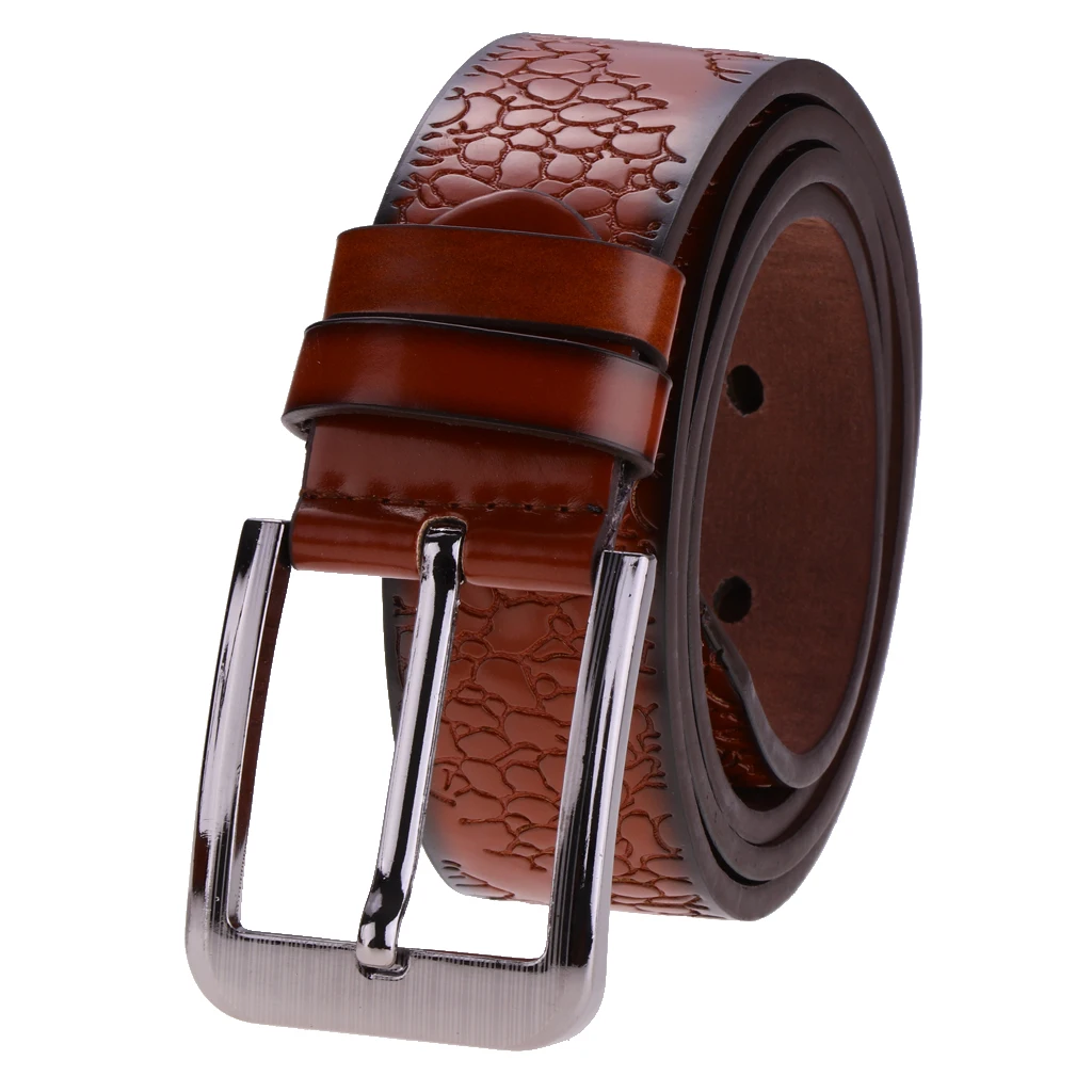 Men's Pin Buckle Belt PU Leather Waistband Waistbelt Fashion Accessory Gift