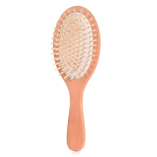 Wood Comb Extremely Elastic Soft Air Sac Orifice Professional Healthy Paddle Cushion Massage Hairbrush Scalp Hair Care 6