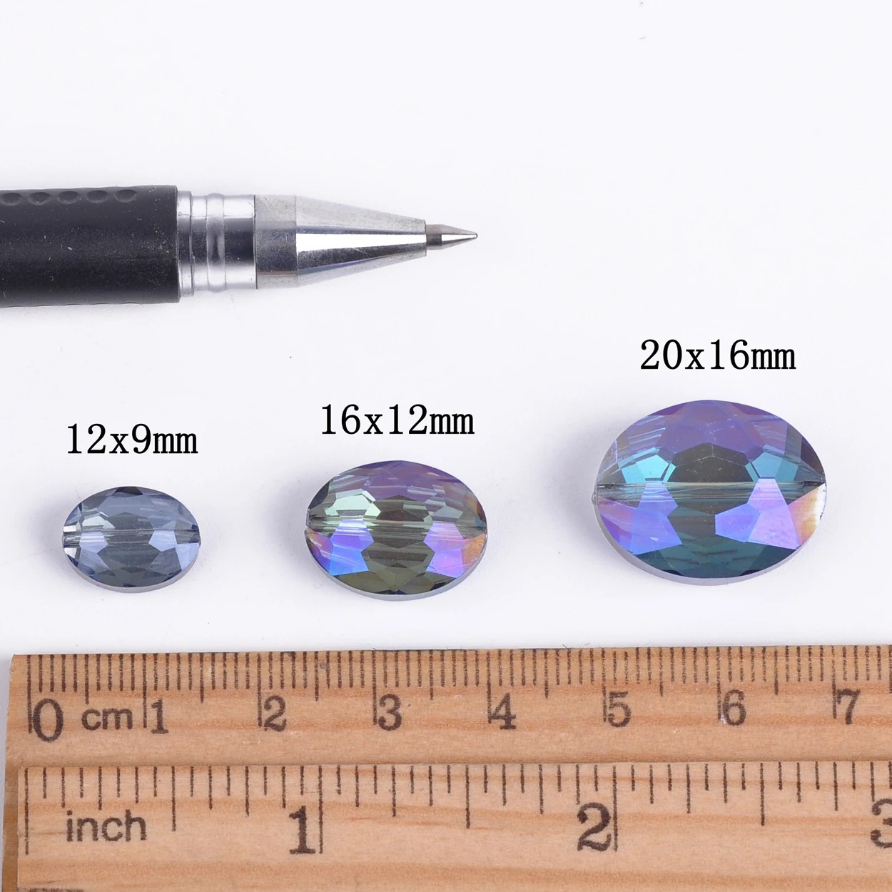 Crystal beads 10pcs 12x9mm 16x12mm 20x16mm Oval Faceted Crystal Glass Loose Beads Jewelry Making DIY Crafts