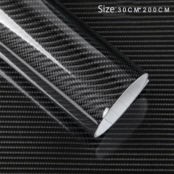 

Exterior Car Sticker Glossy Carbon Fiber Style Vinyl PVC Bubble Free Waterproof