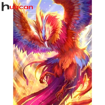 

Huacan Diamond Painting Bird Wall Decoration Mosaic Phoenix Embroidery Animal Handmade Gift Diamond Art