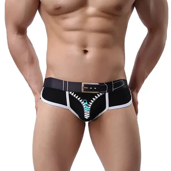 

2020 New Men Underwear Ice Breathable Boxers Mens Boxer Male New Fashion Hot Transparent Underwear Men Pouch Zipper SML