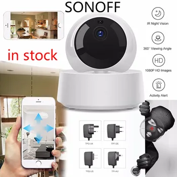 

Sonoff 1080P HD IP Security Camera WiFi Wireless APP Controled GK-200MP2-B Motion Detective 360° Viewing Activity Alert Camera