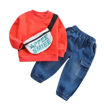 

Infant Clothing For Baby Girls Clothes Set 2019 Autumn Winter Baby Boys Clothes T-shirt+Pant Costume Outfit Suit Newborn Clothes
