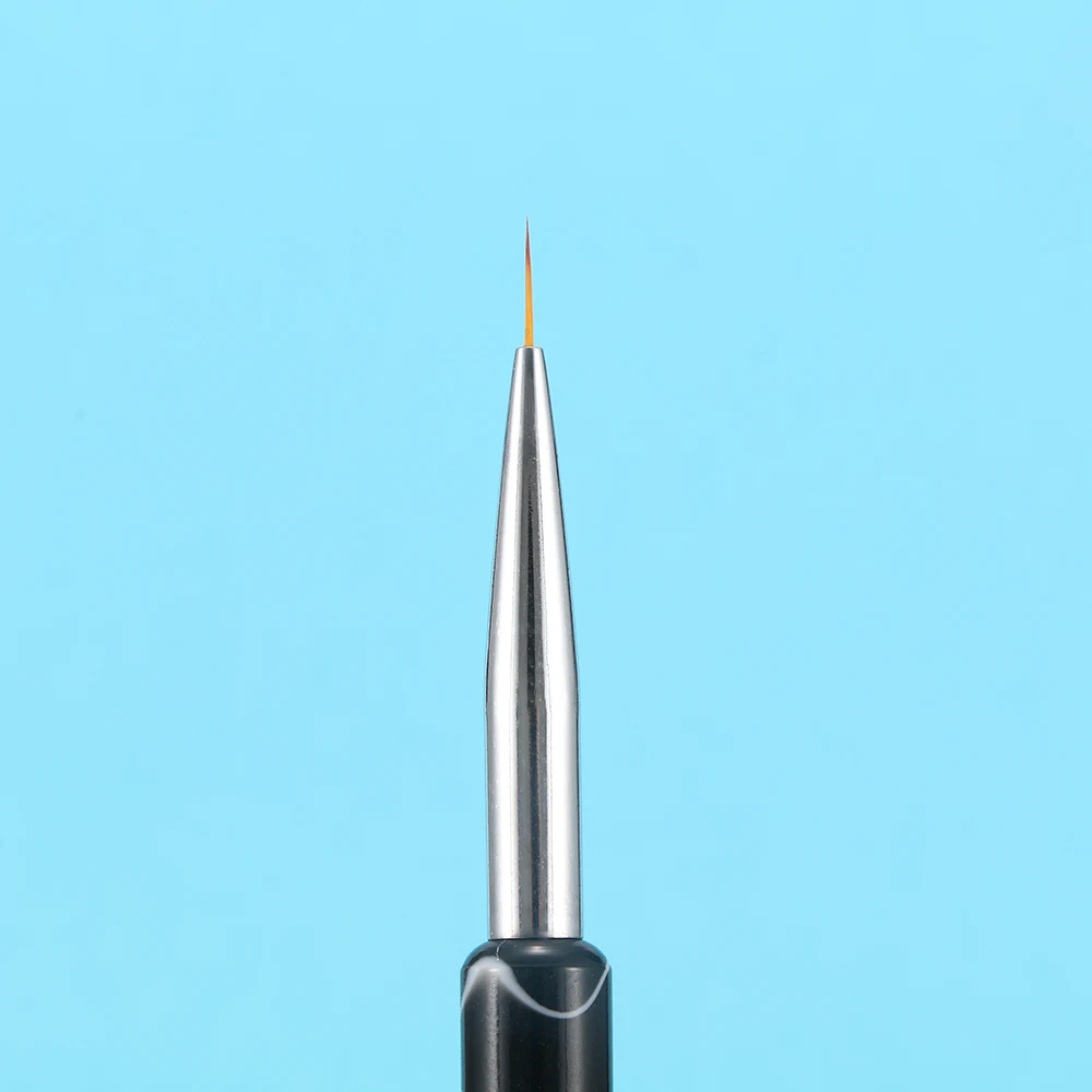 1 Pc Dual End Nail Art Brush Rhinestone Acrylic French Stripes Lines Flower Painting Drawing Liner Brush Pen Manicure Tools