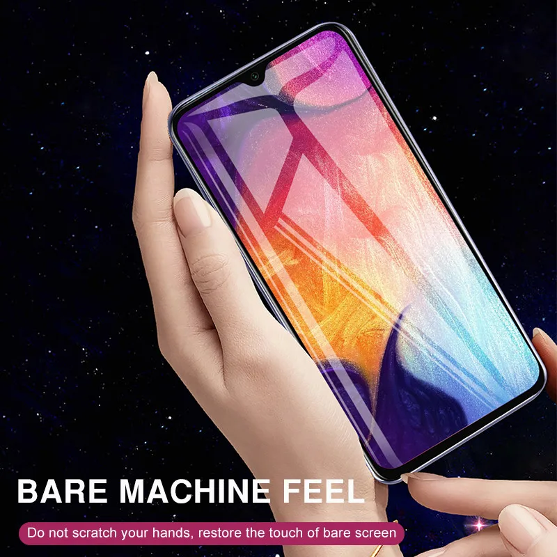 3 шт полное защитное закаленное стекло для samsung Galaxy A50 A40 A30 A20 A10 samsung A20E A60 A70 A80 Защитная стеклянная пленка