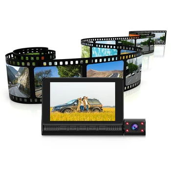 

4.0 inch Driving recorder Three Lens Non-destructive 300W 150 mAh Durable