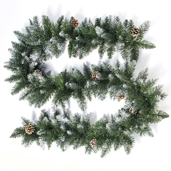 

2.7M Wedding Wall Wreath Christmas Rattan Decoration Artificial Home For Children PVC Party With Pine Cones Ornament Hanging
