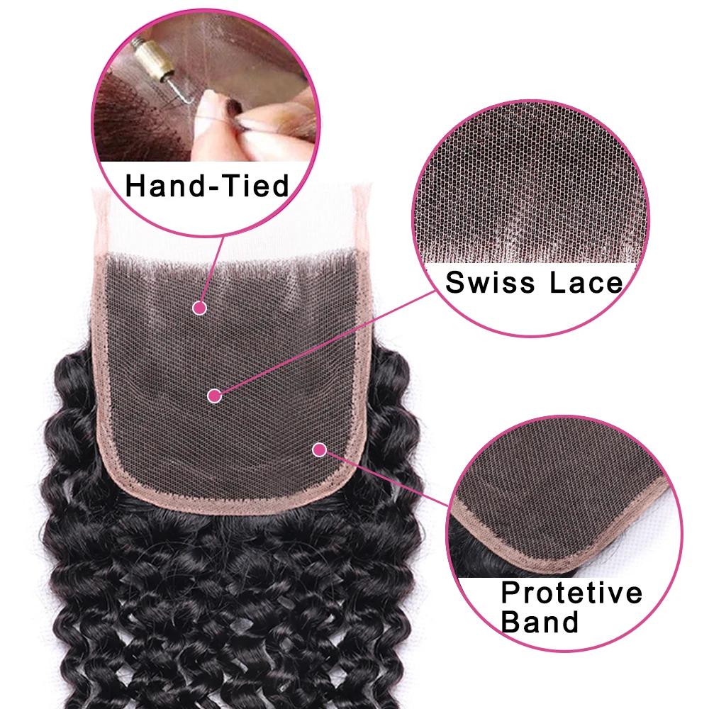 Пучки волос Mstoxic завитые с закрытыми волосами|bundles with closure|bundles closure curlybundles curly |