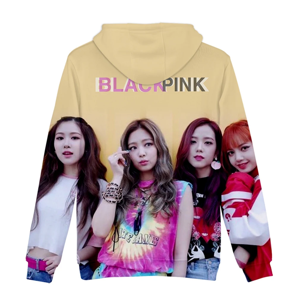 3D толстовки BlackPink для женщин и мужчин новинка Горячая осень зима мода хип хоп Толстовка 3D BlackPink удобный худи повседневная детская толстовка