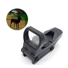 20 мм рельсовый прицел охотничья оптика голографический красный точка зрения рефлекс 4 сетка тактический прицел Коллиматорный прицел пластик