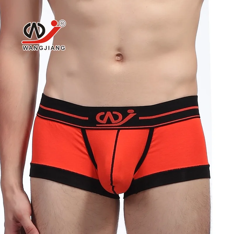 

Sexy Men Boxer Underwear Comfortable Cotton Modal Boxer Trunk Stretch Boxers U Convex Underpants High Quality Solid Color