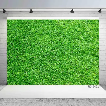 

Spring Green Grass Lawn Scenery Portrait Children Newborn Photography Backgrounds Photographic Backdrops For Photo Studio Props