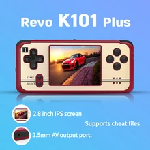 Open source, retro jogo revo k101 mais retro handheld 64 bits vídeo game player suporte tv conexão