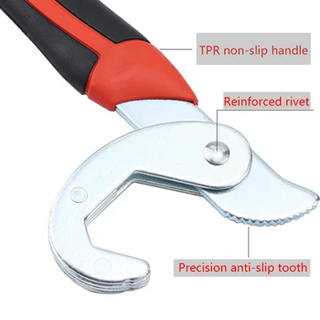 

Universal Wrench Adjustable Grip Torque Wrench Fast Faucet Tool Hook Wrench Set Tool Kit for Home Tool for Car Repair Hand Tools