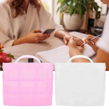 

Storage Box Plastic Detachable 3 Layers Nail Art Tools Storage Box Jewelry Organizer Container remote control holder