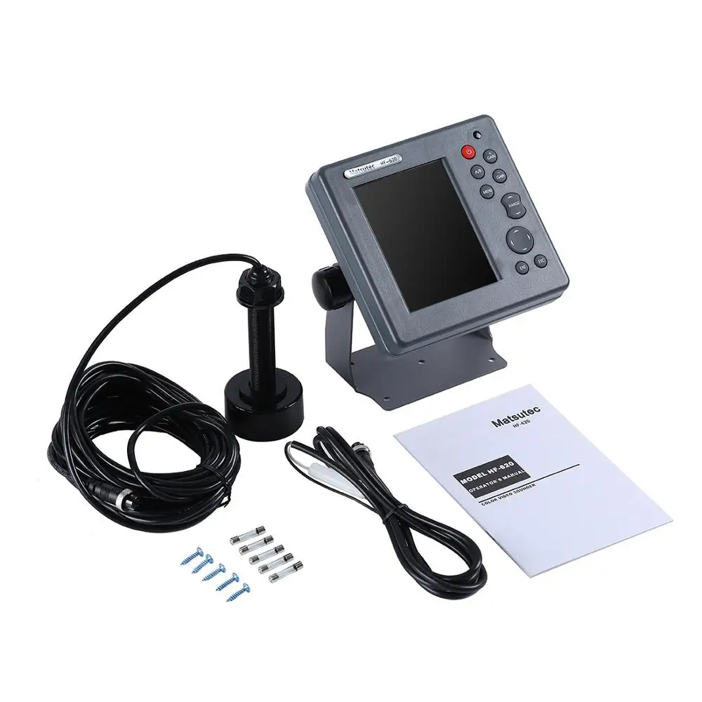 Matsutec HF-620 MARINE COLOR ECHO SOUNDER Fishfinder DUAL frequency 5.6 inch 1000 feet