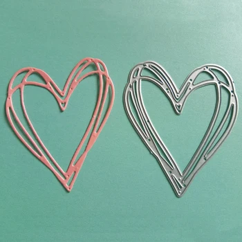 

Hemere Layered Heart Frame Dies Metal Cutting Die dies scrapbooking New Arrival Embossing Craft Dies Background For Card Making