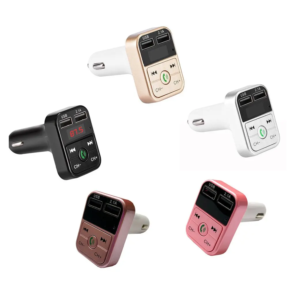 B2 Car Handsfree Wireless Kit Fm Transmitter Led Car Mp3 Player Usb Charger Fm Modulator Car Accessories