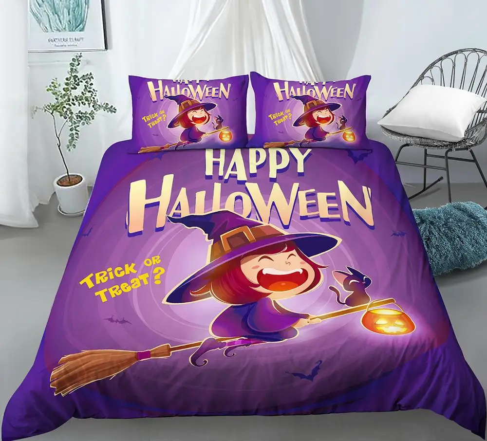 Halloween Bedding Set For Baby Kids Children Crib Duvet Cover Set &  Pillowcase Edredones Niños Boys Blanket Quilt Cover - Bedding Set -  AliExpress