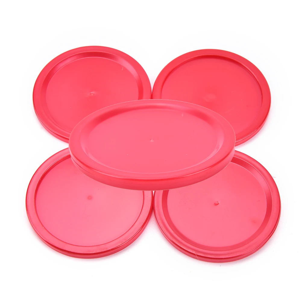 5 Pcs Kinderen Indoor Tafel Spel Speelgoed Rode Plastic Mini Air Hockey Tafel Puck for Air Hockey Accessories
