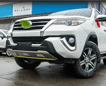 

Stainless steel Front & Rear Bumper Lip Diffuser Protector Guard Skid Plate Cover For Toyota Fortuner 2016 2017 2018 2019 Year