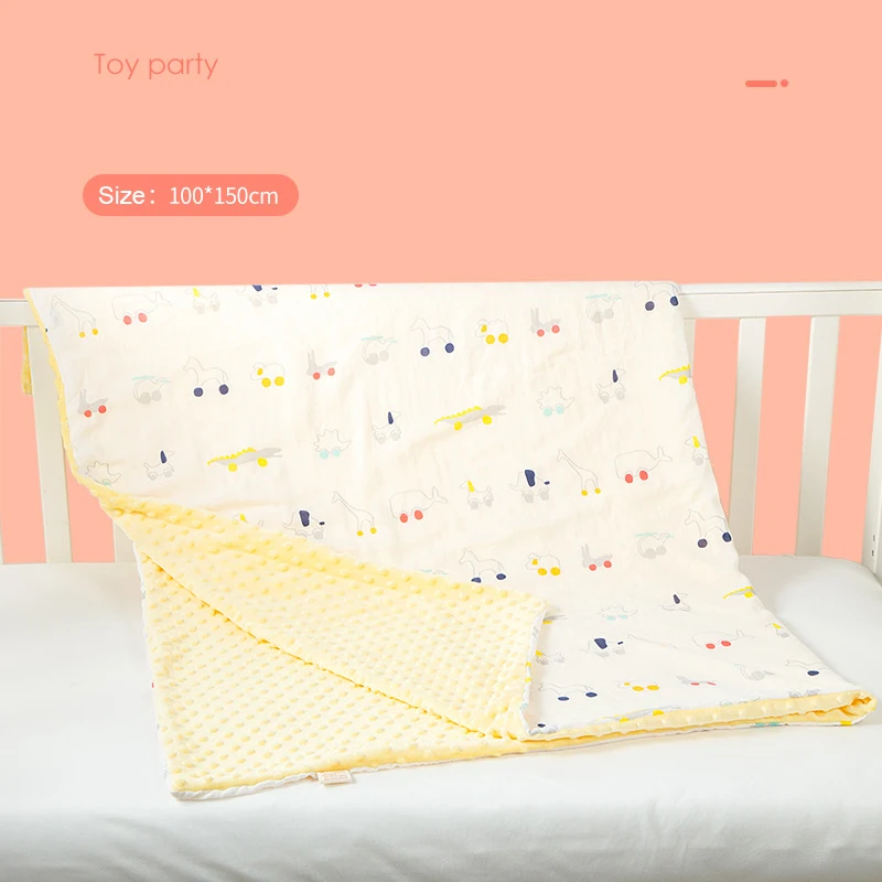 L-Toy party Флисовое детское одеяло для новорожденных, Пеленальное Одеяло, мягкое детское постельное белье, одеяло для кроватки - Цвет: L-Toy party