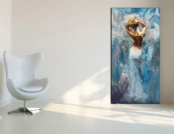 

100% hand painted Modern Abstract Wall Art Handpainted Nude Oil Painting on Canvas Home Decoration Acrylic Women Naked Paintings