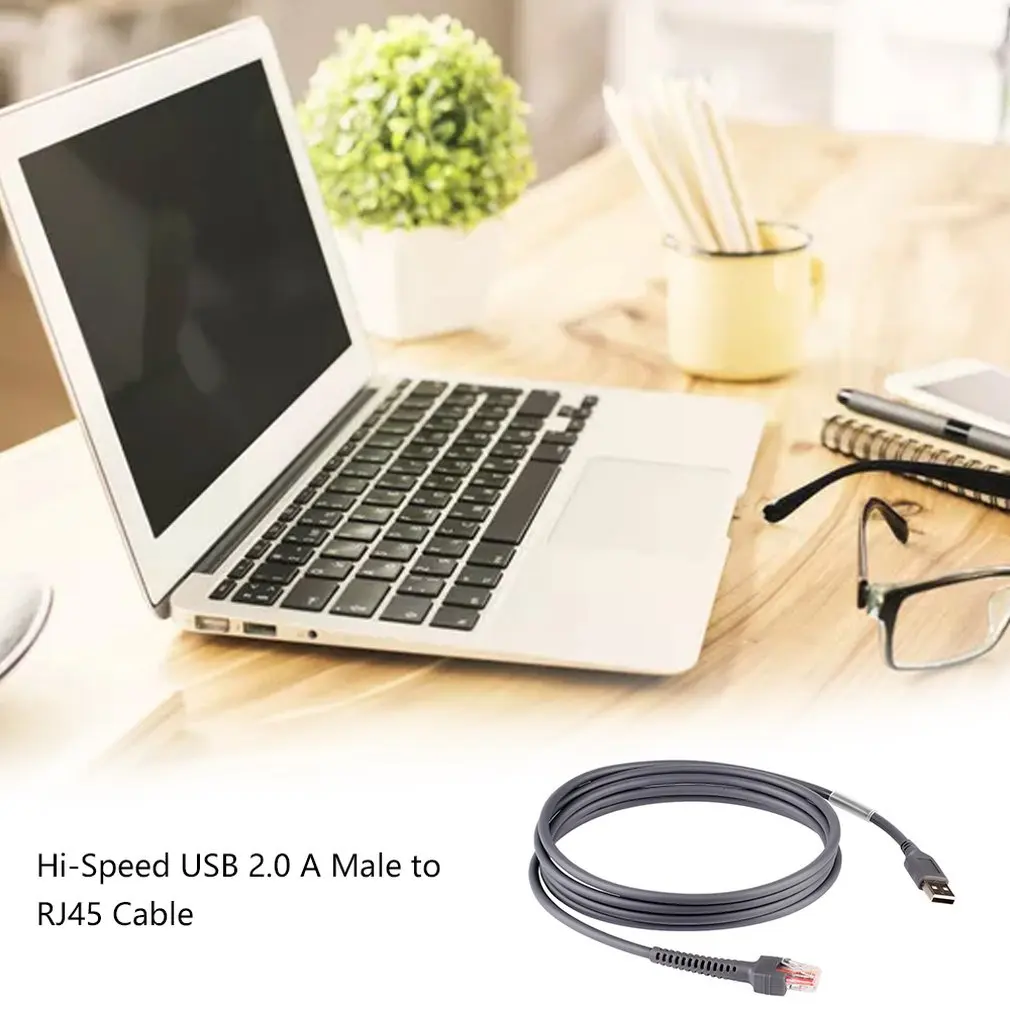 6 футов USB к RJ45 кабель для символ LS1203 LS2208 LI2208 LS3008 LS4208 DS6708 сканер штрих кода CBA U01