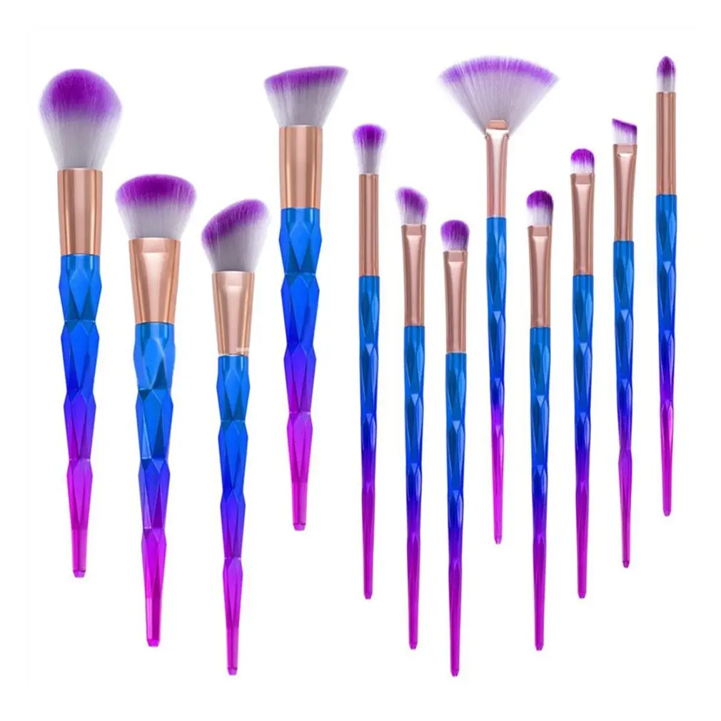 

12Pcs Gradient Colorful Makeup Brush Beauty Makeup Set Eye Shadow Brush Blush Brush Makeup Brushes Set Beauty Tool