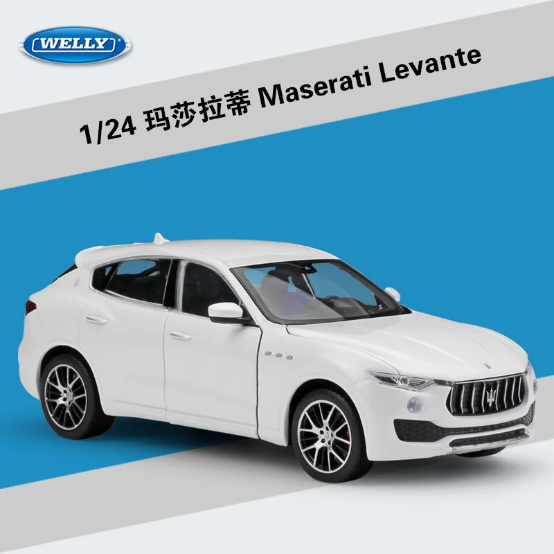 WELLY масштаб 1:24 литая модель автомобиля из сплава игрушки для Maserati Levante SUV