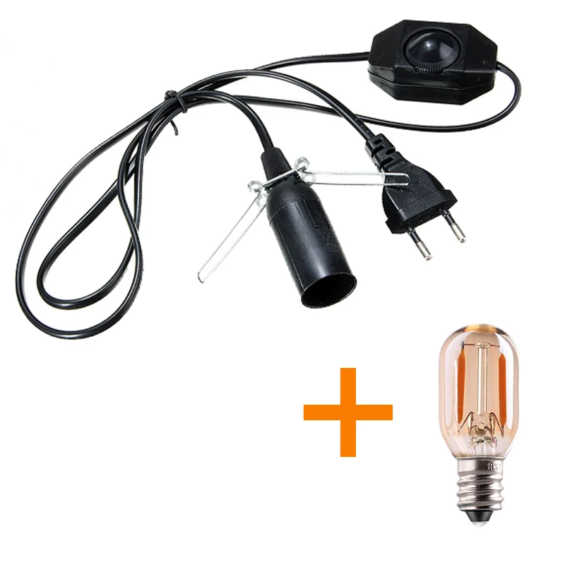 Adjustable Dimmer Cord for Himalayan Salt Lamps with E14 Socket and EU Plug