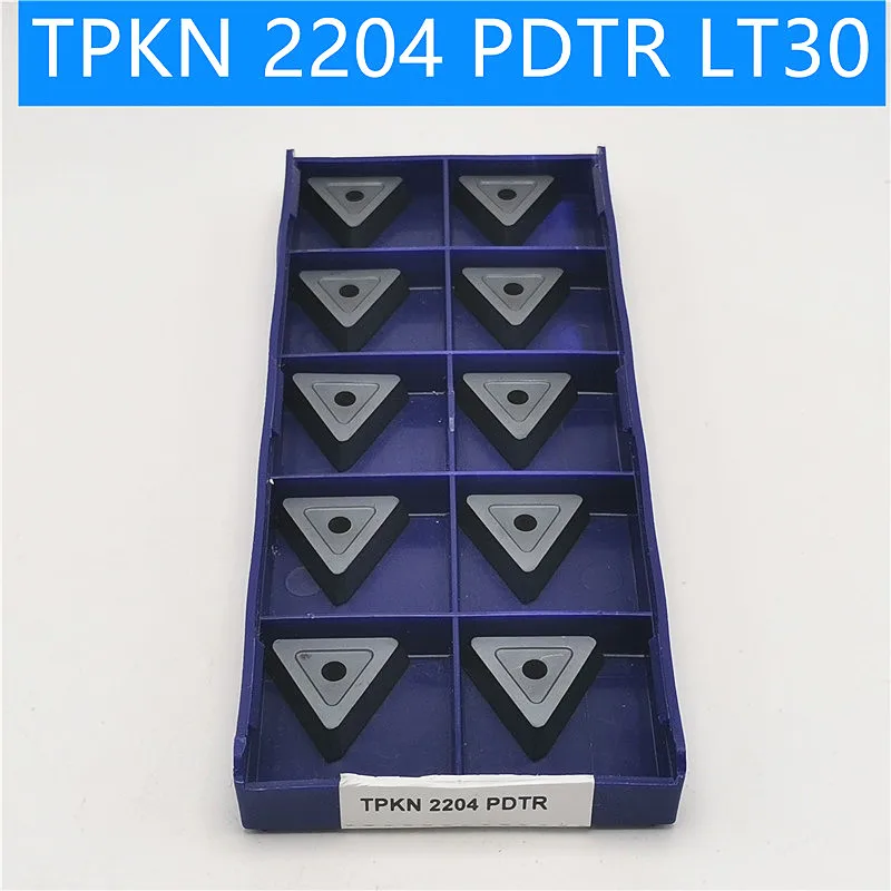 10PCS TPKN2204PDTR LT30 Carbide Insert Turning Tool Turning Milling Cutter CNC Cutting Tool Slot Cutting TPKN2204 PDTR