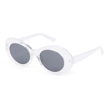 

Lattice Sunglasses Women Men Eyewear Brand Designer Long Archer Lens Oval Frame