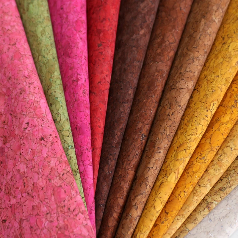 Leather Decor Accessories Printed Soft Cork Leather Artificial