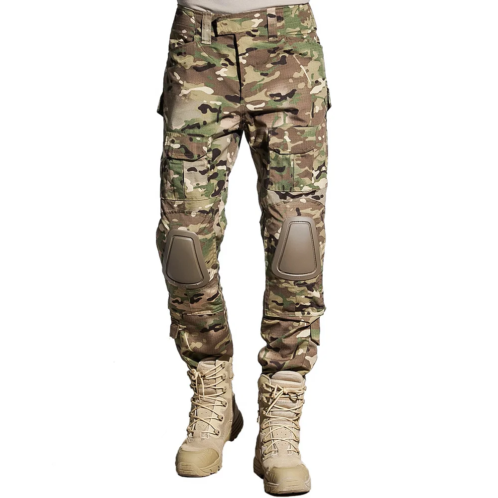 SINAIRSOFT Tactical Pants Shirt with Knee Pads Army Airsoft Combat BDU Pants Shirt Typhon 
