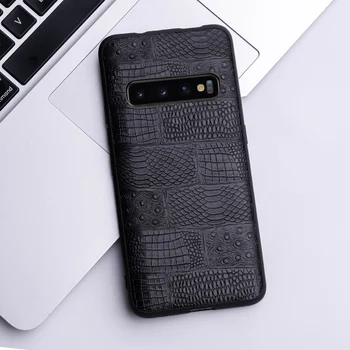 

Leather phone case for Samsung galaxy A30s A50 A70 A80 A60 Note 10 8 9 10 Plus A8 A9 A5 A7 2018 S7 S8 S9 S10e Plus Cowhide cover