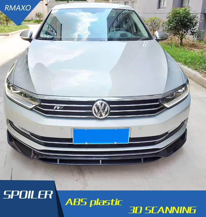 

For Volkswagen Passat B8 Body kit spoiler 2018 For Passat B8 S ABS Rear lip rear spoiler front Bumper Diffuser Bumpers Protector