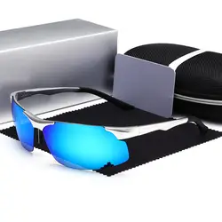AUPHILLO классические брендовые дизайнерские солнцезащитные очки для мужчин поляризованный, Алюминиевый, магниевый вождения Покрытие