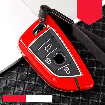 

Fashion Full Cover Zinc alloy+silica gel Car Key Case For BMW X1 X3 X5 X6 Series 1257 F15 F16 E53 E70 E39 F10 F30 G30 protector