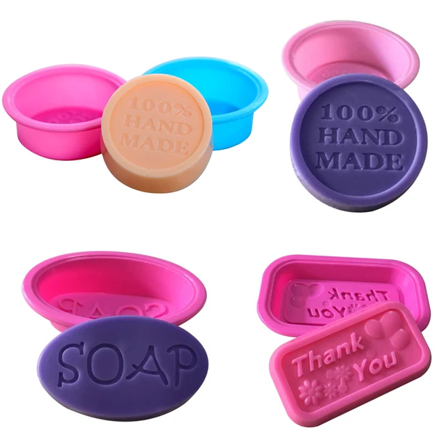 1PC Multifunctional Soap Molds For Soap Making Silicone Soap Mold Circle Cupcake Baking Pan Molds Making Supplies