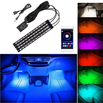 

Parts Atmosphere lights Accessories Lighting LED 4 pcs 12-LED Music Control