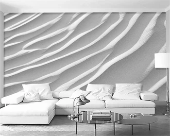 

3d Wallpaper For Kitchen Modern Simple Abstract Three-dimensional Striped Nordic Sofa TV Background Wall Silk Wallpaper