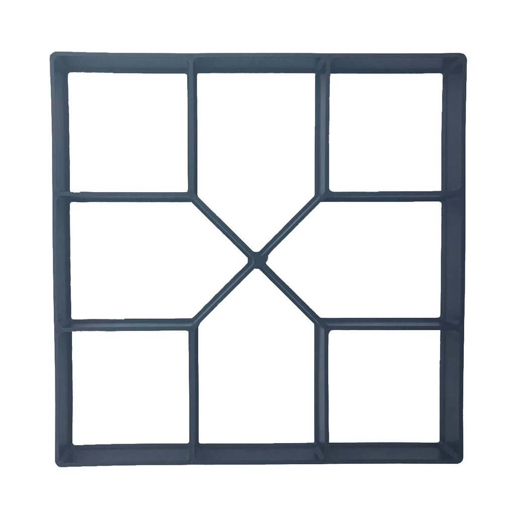 DIY Stepping Stone Block Pavement  Buildings Cement Paver Path Maker Mold Garden Paving Mould